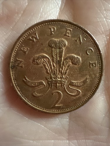 1980 new pence coin - new,