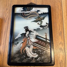 Japanese art reverse glass - japanese,