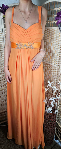 Mark lesley orange satin - orange,
