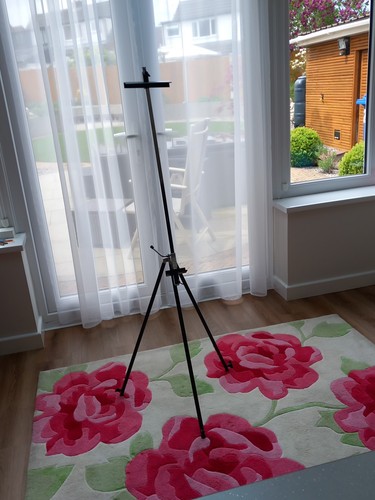 Metal easel for display art - metal,