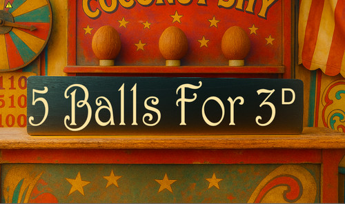 Coconut funfair sign - coconut, carnival