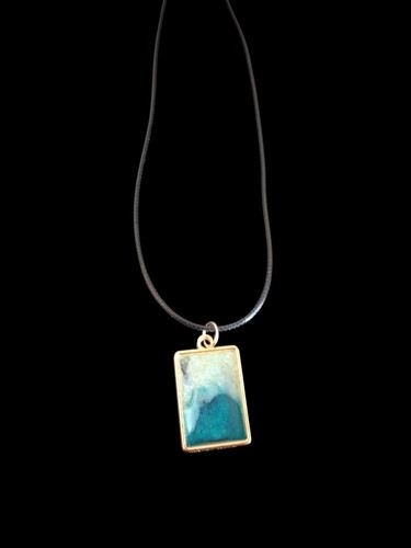 Handmade resin necklace - resin,