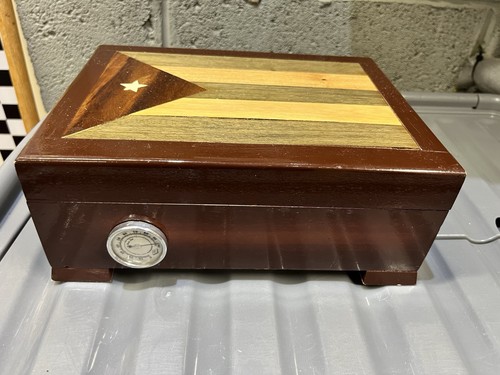 Cuban flag cigar humidor case - cigar,