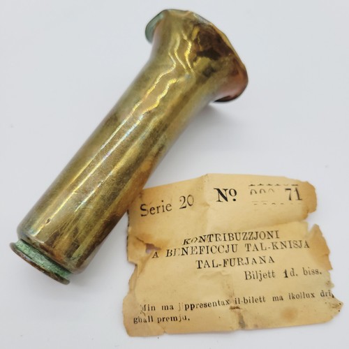 Ww2 malta relic trench art - trench,