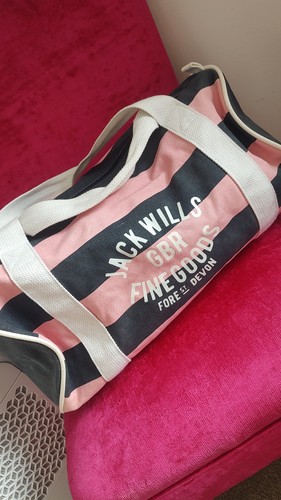 Jack wills canvas pink duffel - jack,