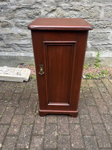 Victorian mahogany pot - a,