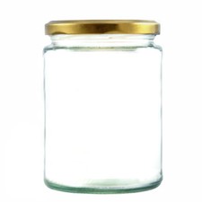 Large jam jars with - with, 500ml