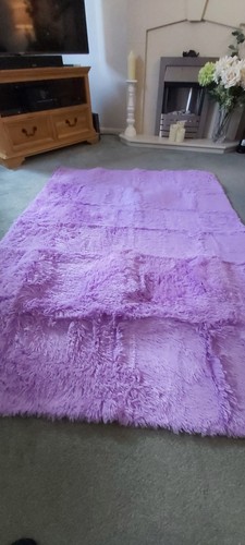 Soft lilac rug - soft,