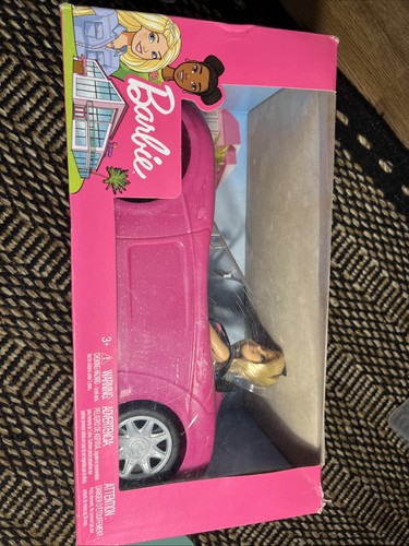 Barbie pink convertible - barbie, car
