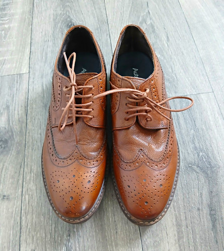 Autograph tan leather brogue - tan,