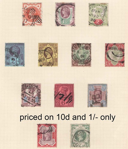 1887 jubilee 10d 1s - gb, &