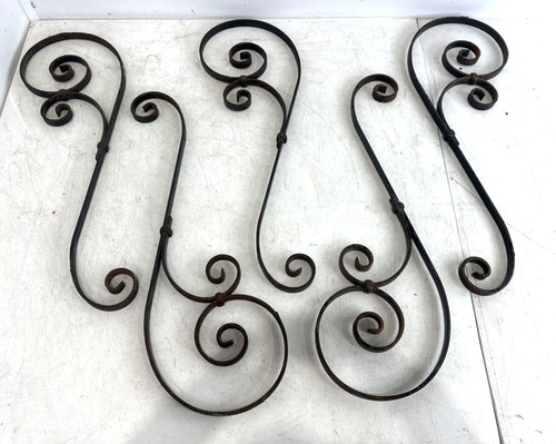 Set vintage wrought - of, 5