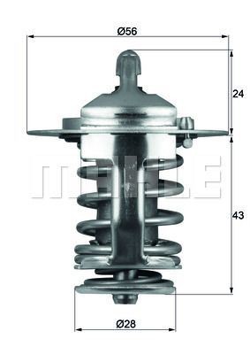 Mahle 82 thermostat - mahle, tx
