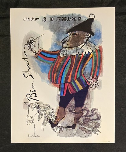 Ben shahn exhibition poster - ben,
