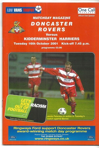Football programme doncaster - football, programme>doncaster