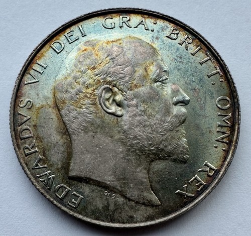 1902 half crown unc - half, unc-