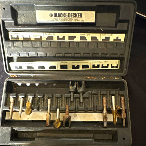 Vintage black decker router - black,