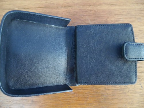 Harness black leather coin - harness,