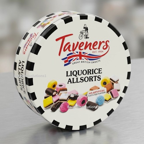 Taveners tin liquorice - taveners, all