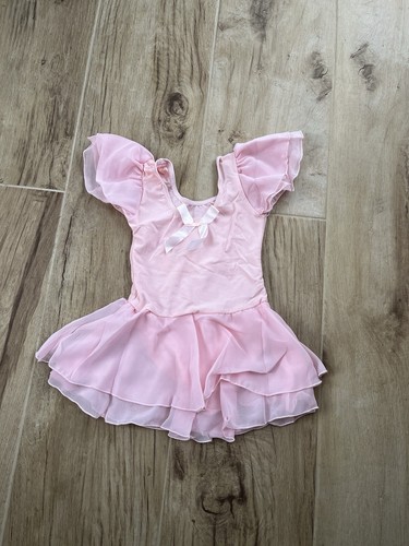 Girls ballet pink leotard with
