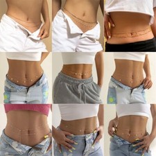 Body jewelry layered waist - body,