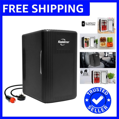 Quiet portable mini fridge - 6l,
