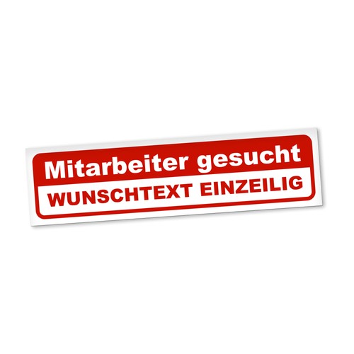 Employee wanted magnetic - , sign