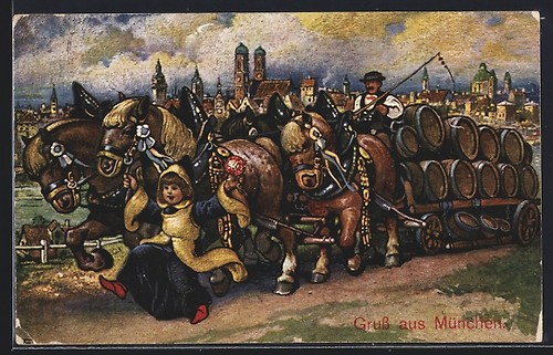 Postcard the munich child - postcard,