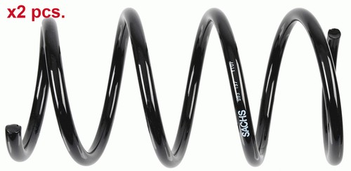 Pcs front coil springs set - front,