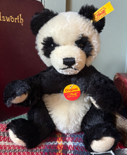 Steiff genuine mohair panda - steiff,