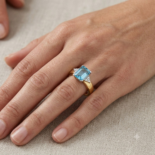 9ct yellow gold real diamond - 9ct,