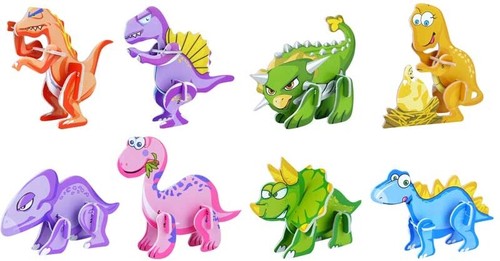 Dinosaur puzzle model toys - 3d,