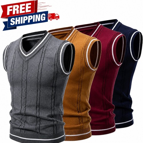 Mens sleeveless vest - mens, neck