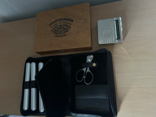 Cigar box and - cigar,
