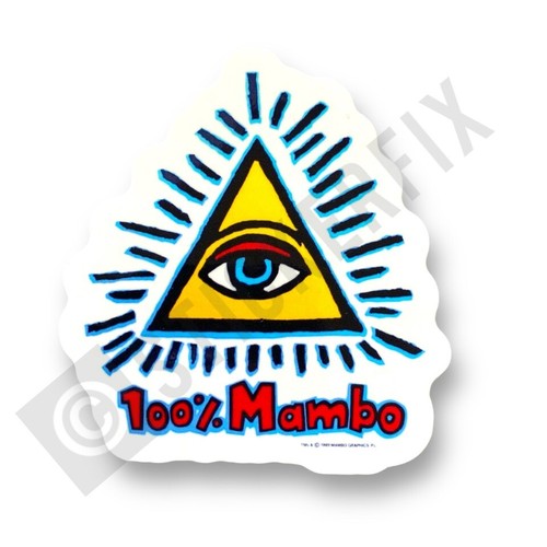 100 mambo surf sticker - 100%, 80s