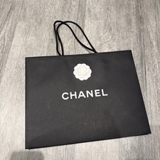 Chanel gift bag black empty - bag,