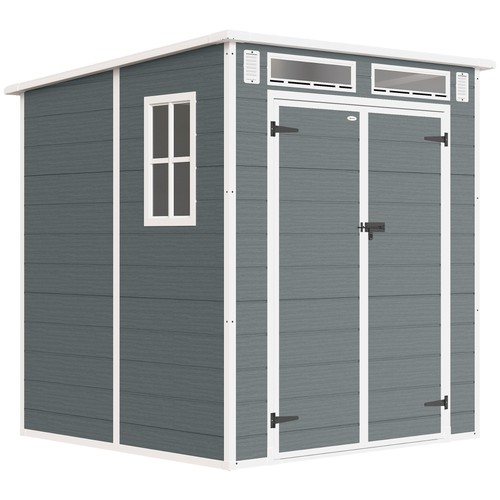 Plastic garden shed - plastic,