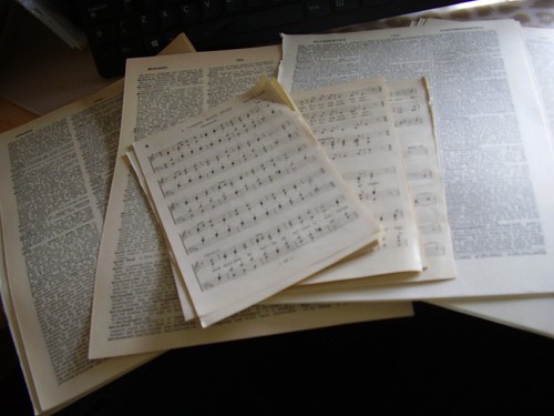 Vintage dictionary music - 50,