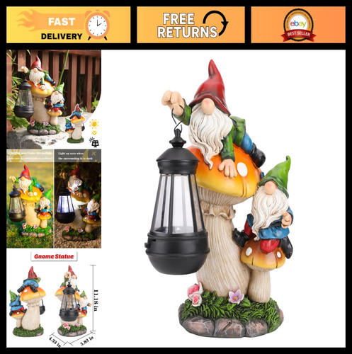 Large garden gnome statue - garden,