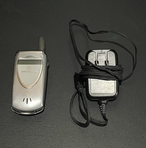 Vintage motorola silver flip - vintage,