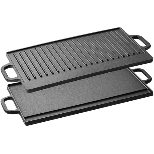 Reversible cast iron griddle - reversible,