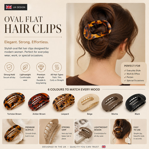 Flat oval claw - oval,