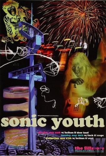 Sonic youth concert poster - concert, san