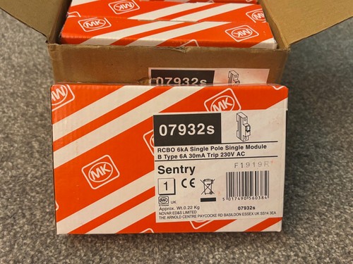 Sentry type 6a rcbo - mk,