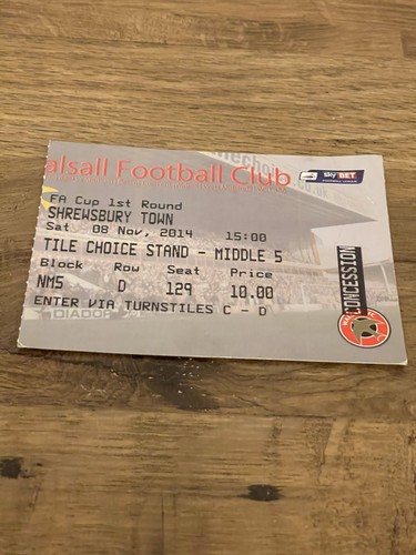Walsall shrewsbury town fa - v,