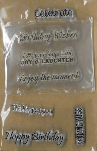 Sentiment clear stamps for - clear,