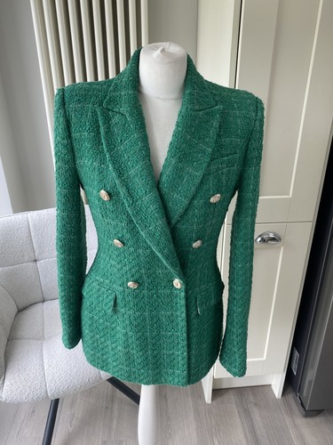 Zara green textured - green, boucle