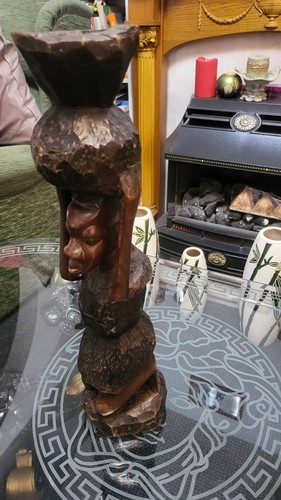 Large hand carved - large, african