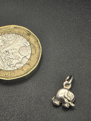 Sterling silver tiny elephant
