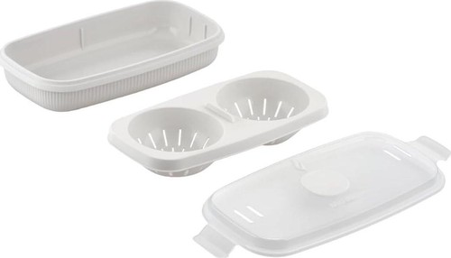Microwave egg poacher double - egg,